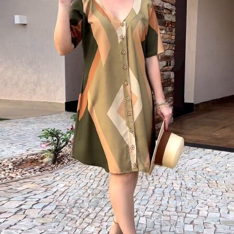 Helena - Elegáns ingruha V-nyakkal