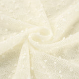 Női mini ruha – Slim fit – Texturált jacquard – Hosszú ujjú – Elegáns kerek nyakkivágás