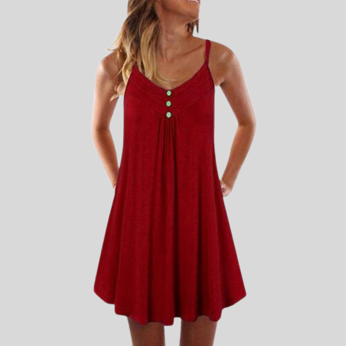 Kelly - Kényelmes pamut ruha gombokkal