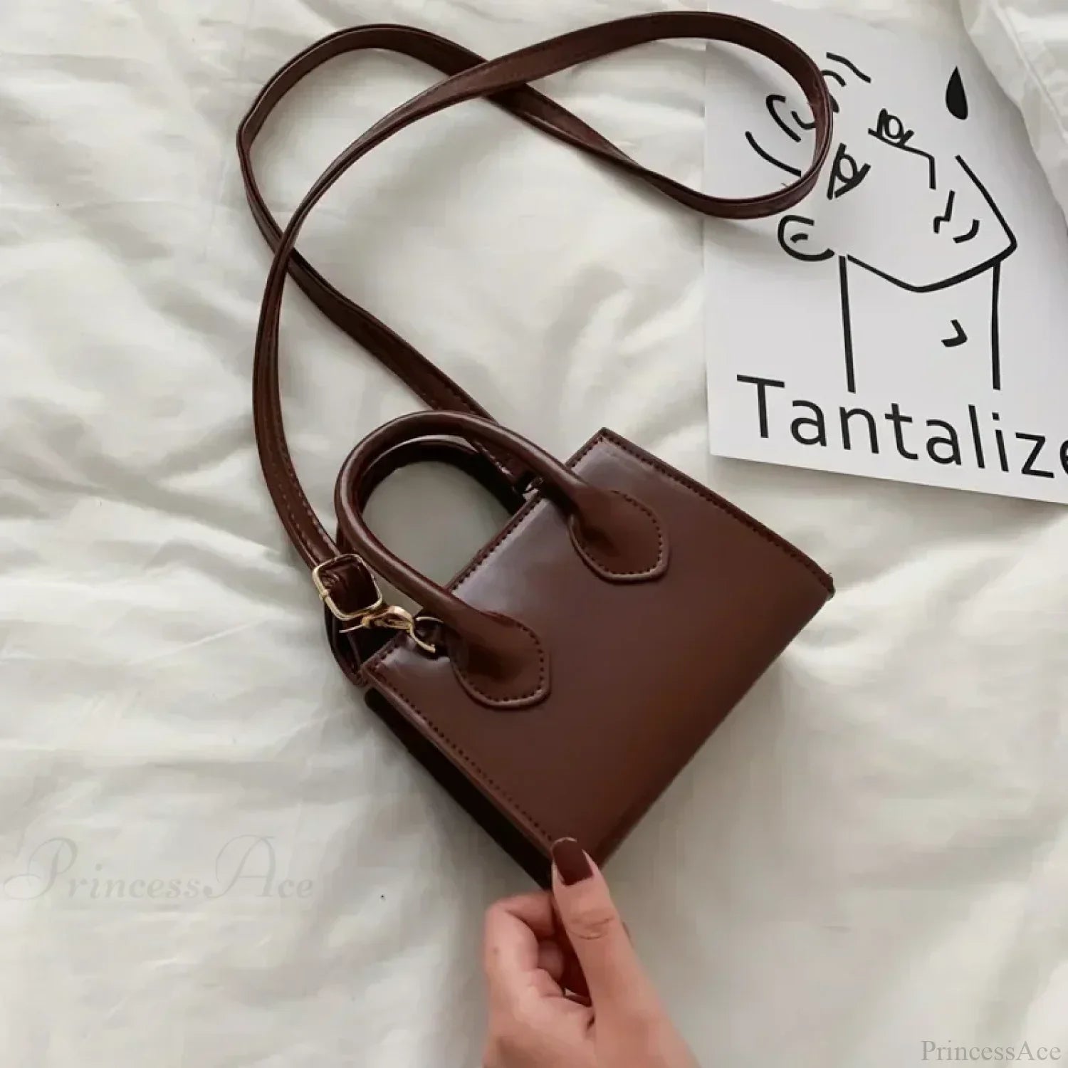 Női Mini Retro Négyzet alakú Crossbody Kézitáska